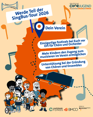 Jetzt auch für Orchester! Der SingBus tourt durch Deutschland